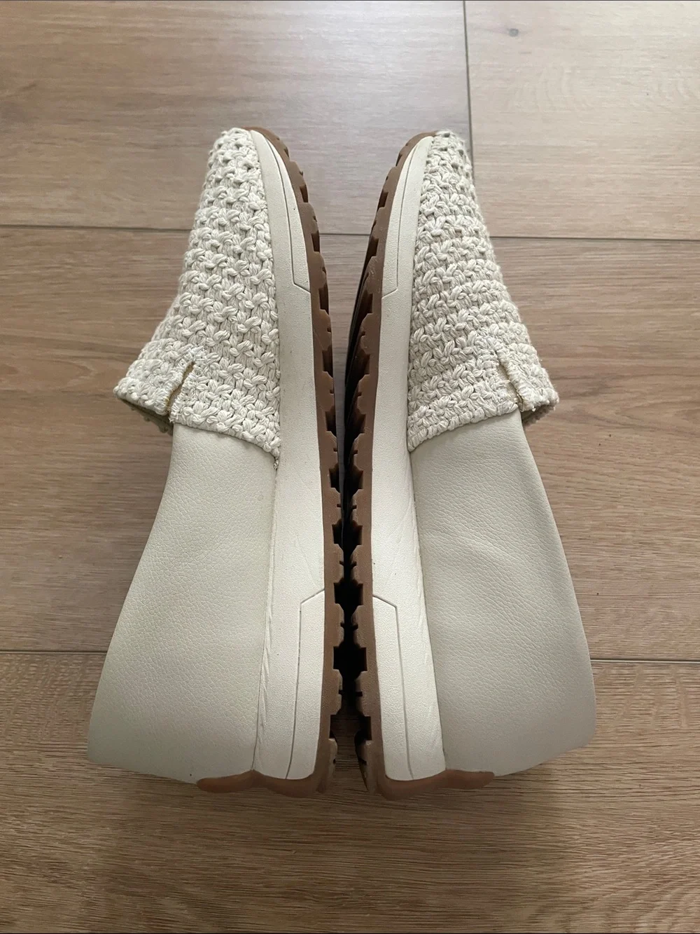 BareTraps 9.5 Women's Cream Woven Slip-On Loafers - Picture 6 of 11